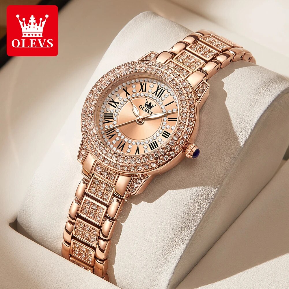 Luxury Watch Diamond - OLEVS 9943 Orologio al quarzo originale