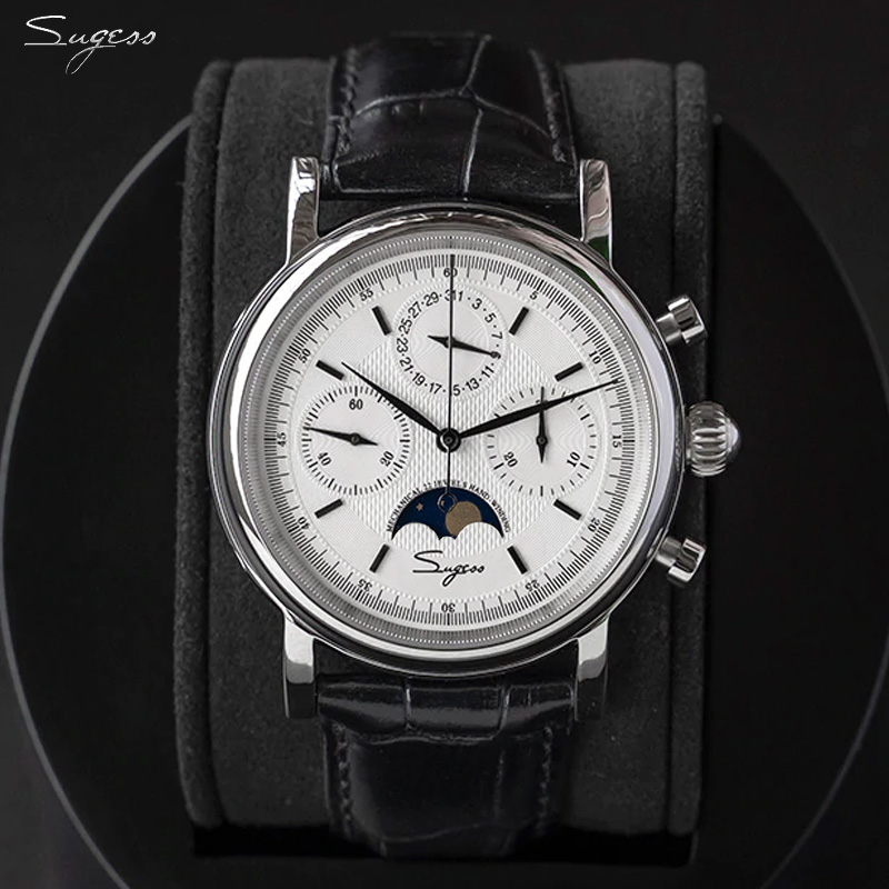 Moonphase Complication Watch - Orologio da Uomo Sugess con Movimento