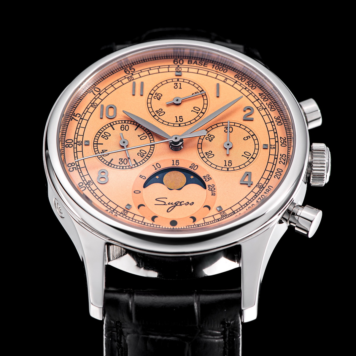 Sugess Orologio da uomo Cronog - Moonphase Complication Watch recensione e prezzo