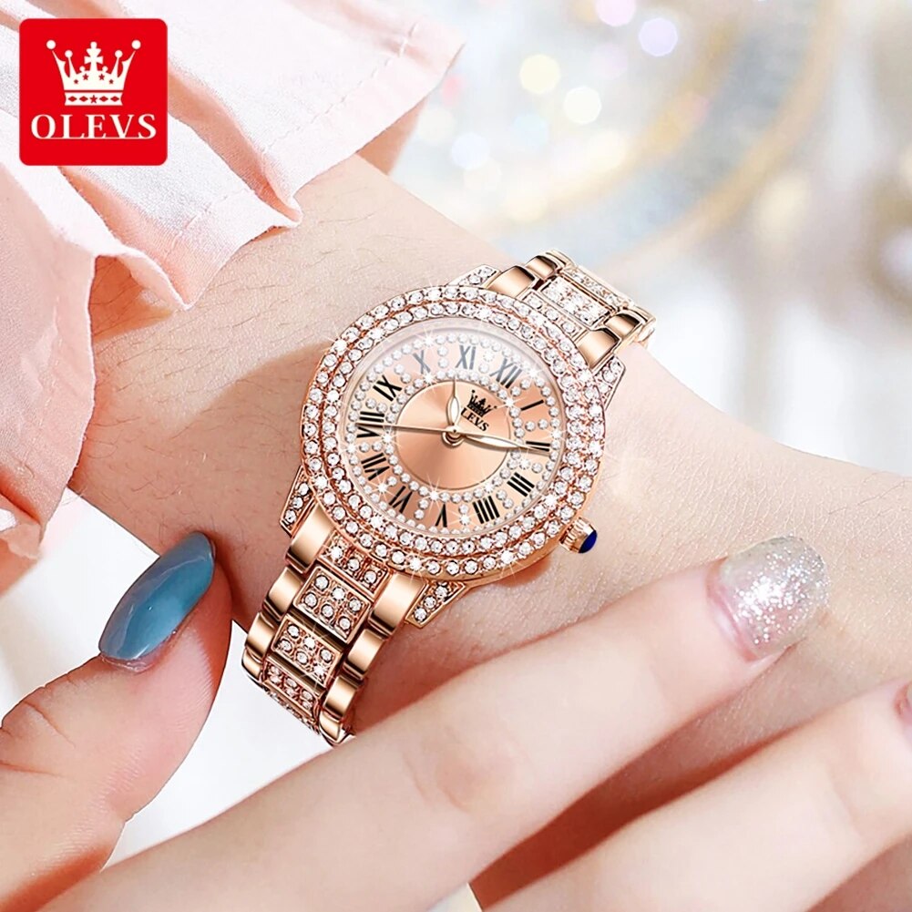OLEVS 9943 Orologio al quarzo  - Luxury Watch Diamond recensione e prezzo