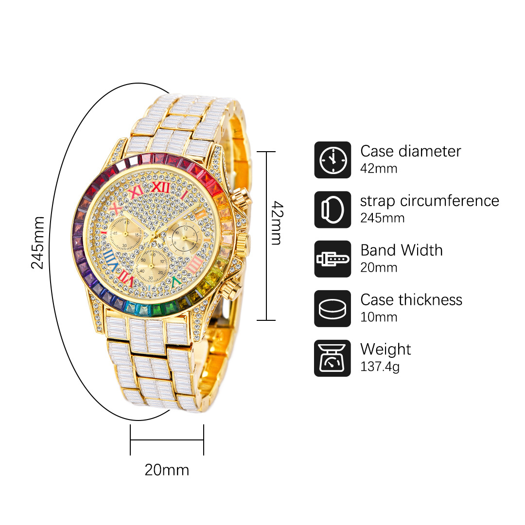 MISSFOX Luxury Iced Watch For  - Luxury Watch Affordable recensione e prezzo