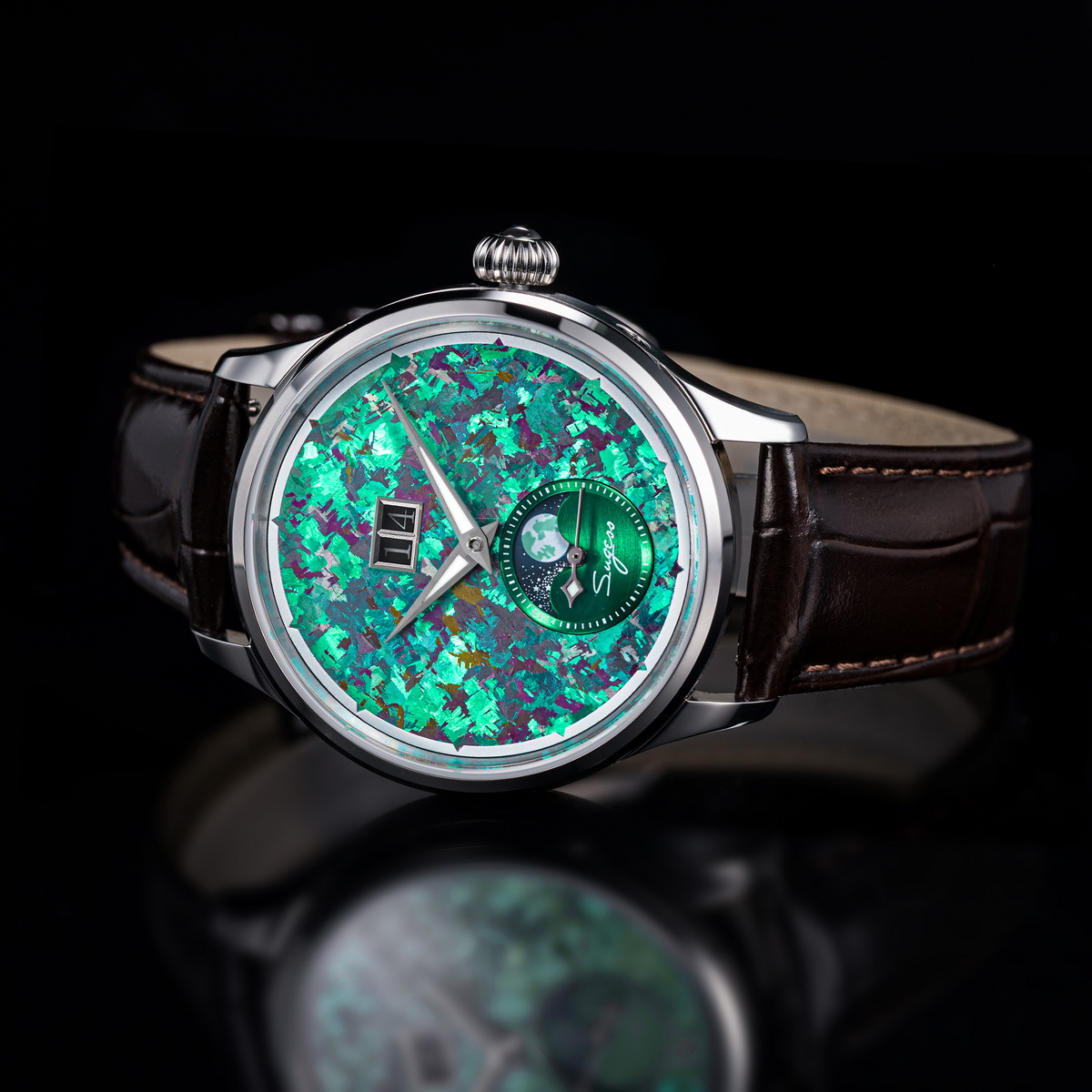 Orologio da uomo Sugess con mo - Moonphase Complication Watch recensione e prezzo