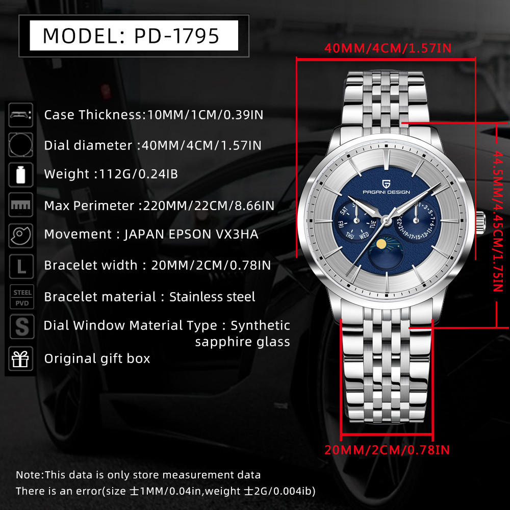 2025 Pagani Design Nuovo Orolo - Moonphase Complication Watch recensione e prezzo