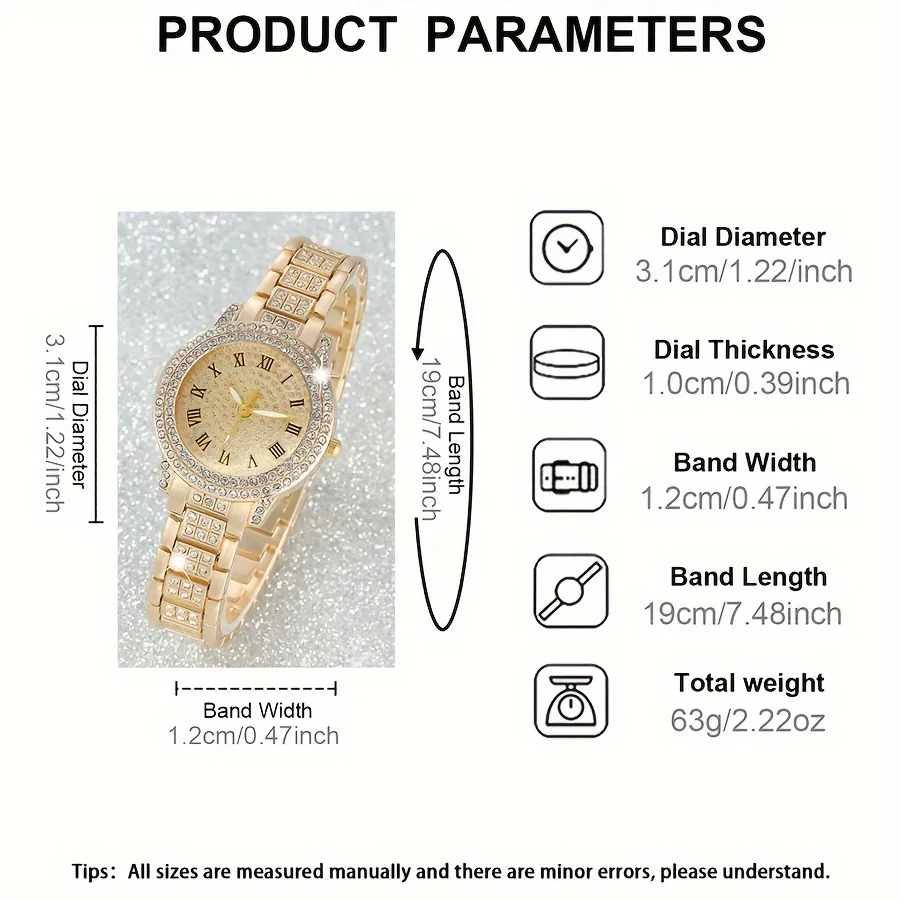 6 pezzi/set orologio al quarzo - Luxury Watch Gift For Her recensione e prezzo