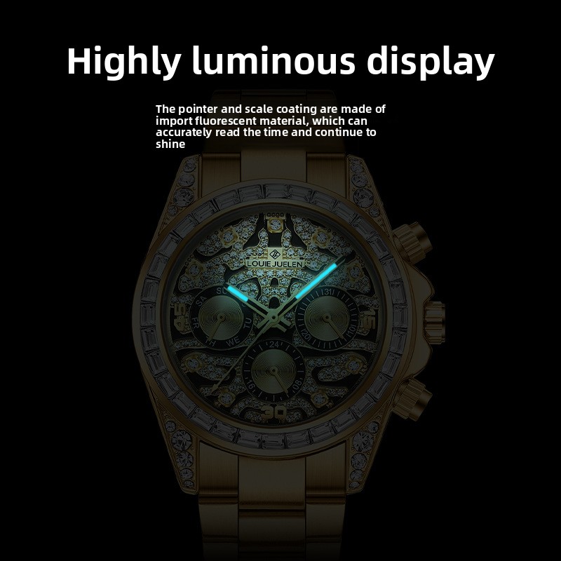 Orologio Automatico da Uomo in - Moonphase Complication Watch recensione e prezzo